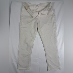 Calvin Klein Off-White Midrise Slim fit stretch chino long pants